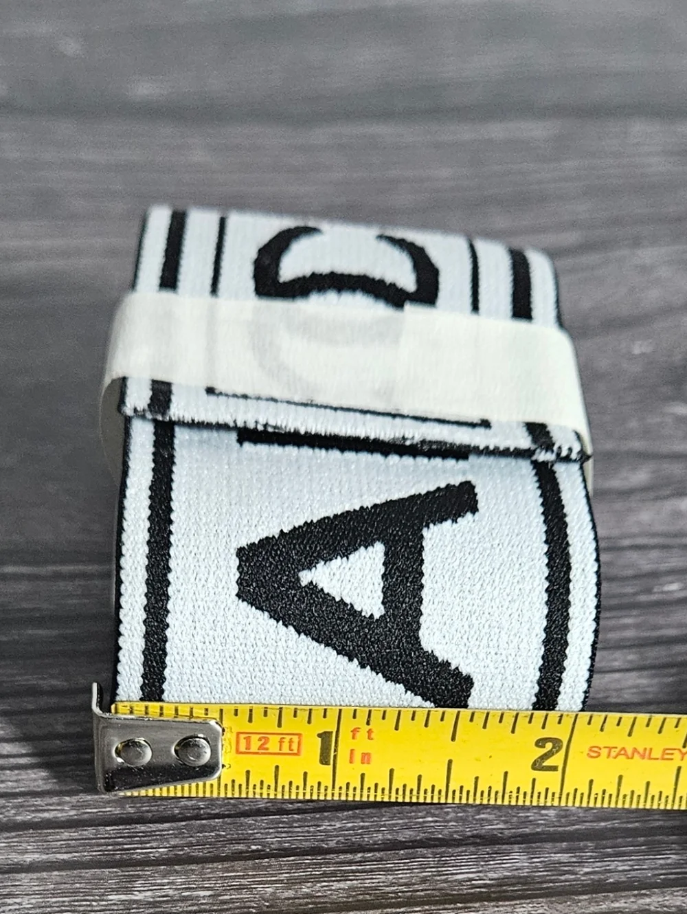 NEW Chanel Black White Large Gift Ribbon 45" Long Thick Wide Cotton Reversible - Picture 9 of 10